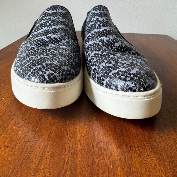 Vince Garvey Slip On Sneaker in Denim Snake Print - Picture 5 of 10